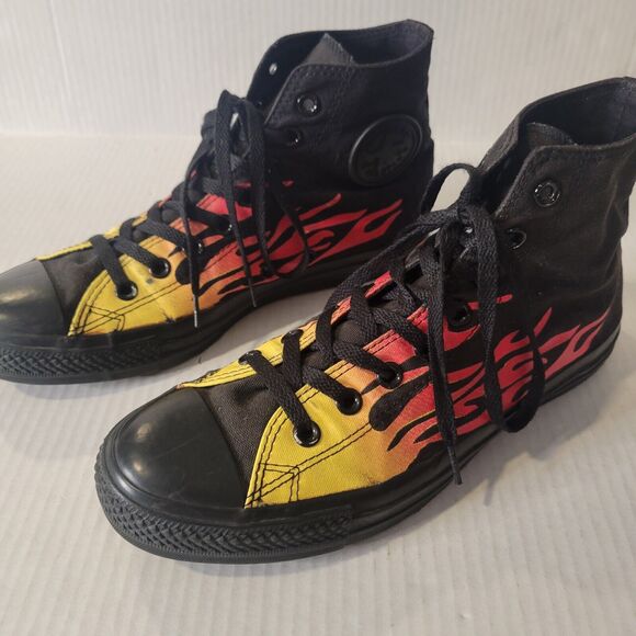 Converse Other - Converse Chuck Taylor All Star high flames canvas sneaker shoes mens 8 womens 10